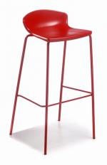 Червен бар стол